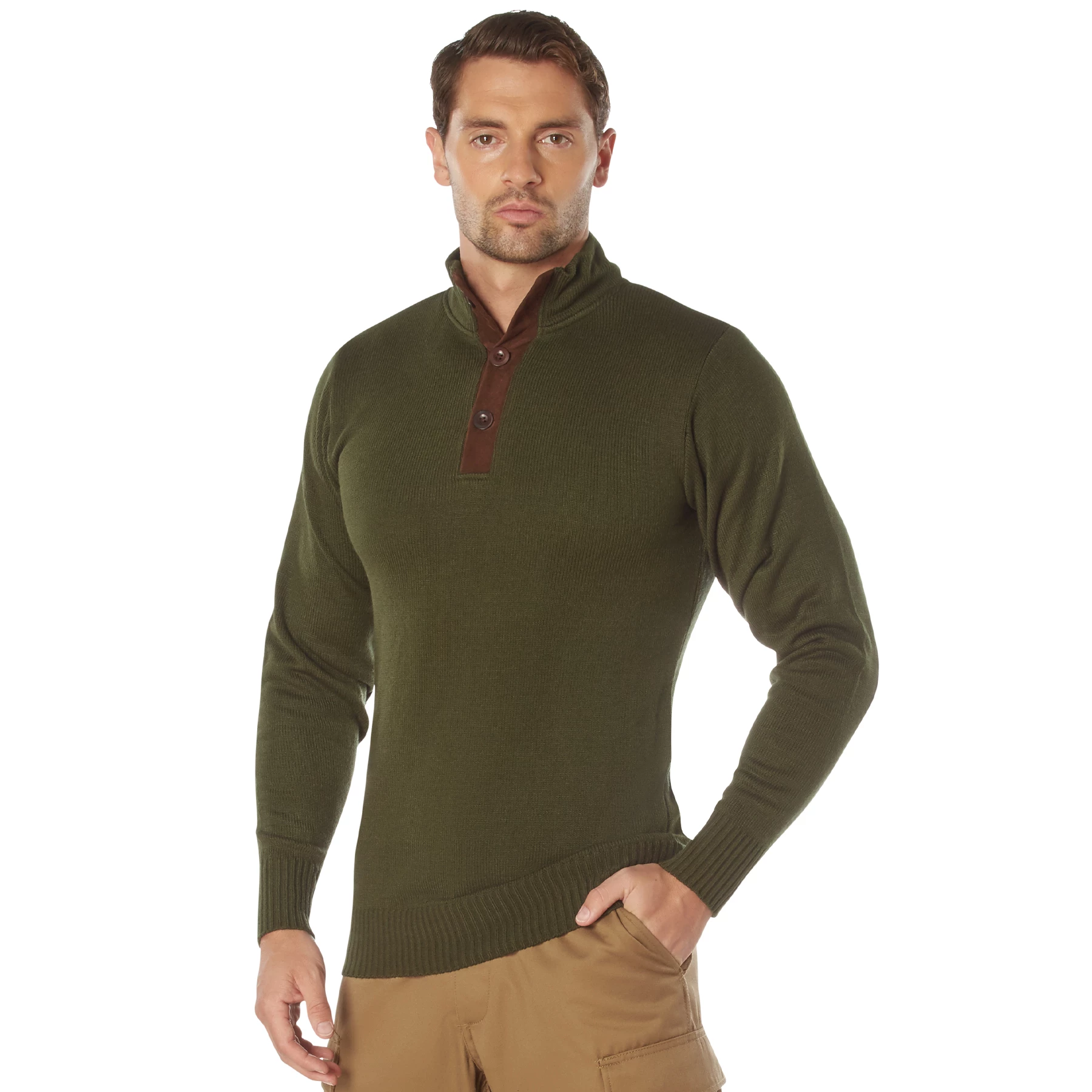 Rothco Quarter Zip Acrylic Commando Sweater