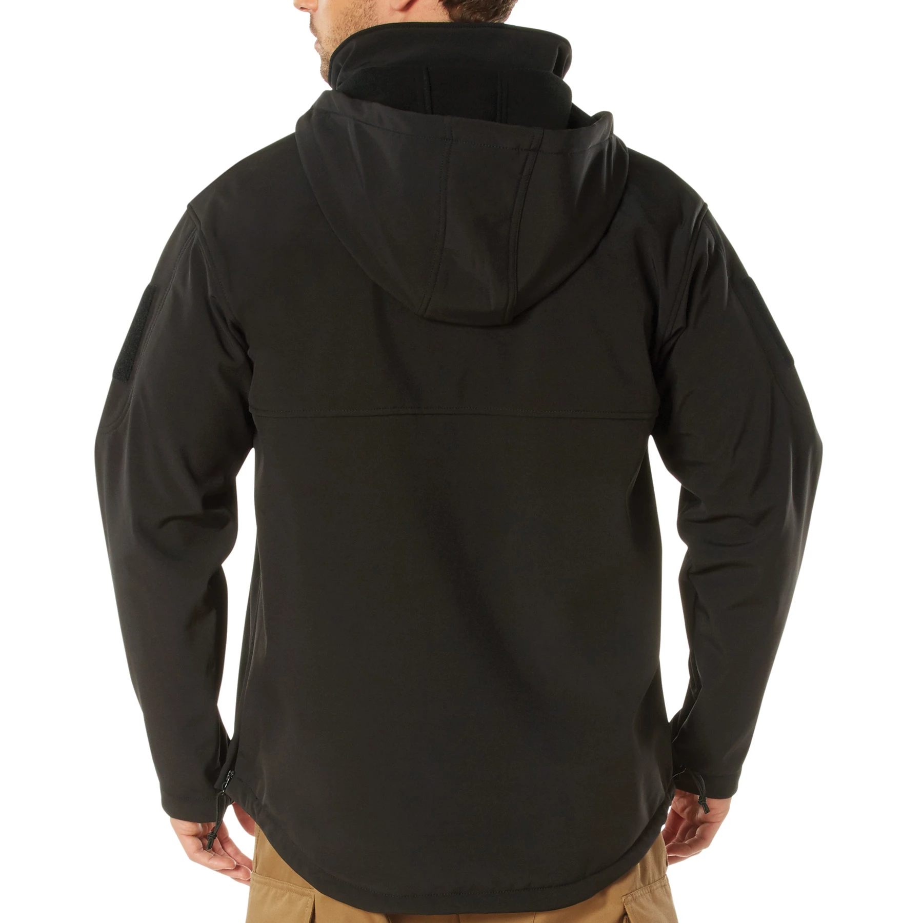 Rothco ロスコ CONCEALED CARRY SOFT SHELL ANORAK オーバーサイズ アノラックパーカー サイズ：L カラー：ブラック Rothco Concealed Carry Soft Shell Anorak