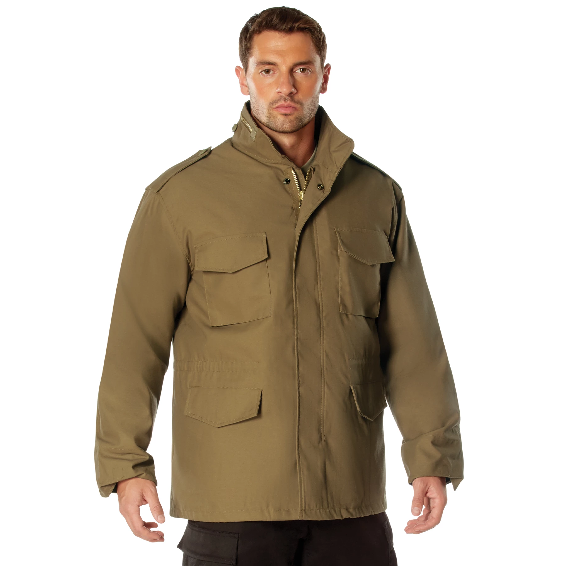 ジャケット・アウター argue COTTON NYLON M-65 HALF COAT/CAMEL Rothco M-65 Field Jacket