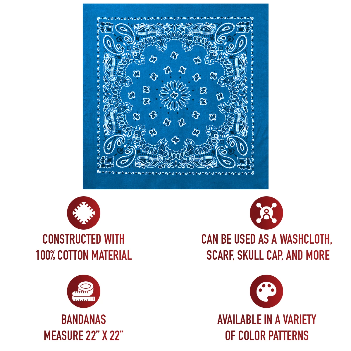 Rothco Trainmen Paisley Bandana - 22
