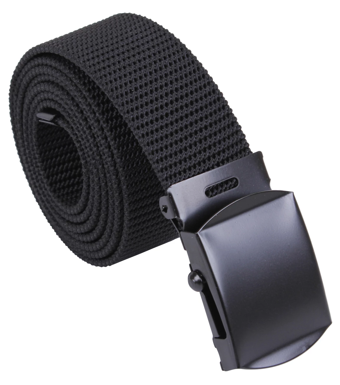 Rothco Nylon Web Belt - Black Webbing display picture 2