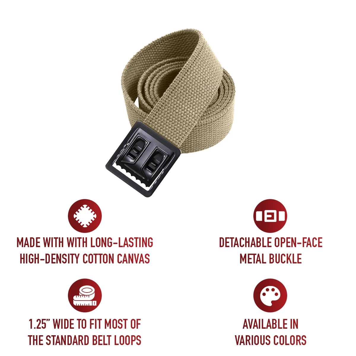 Women\'s 2 Canvas Black And Brown Adjustable Elastic Web Belt Top Military Buckle Vanguard Web Belt Brown Elastic with AGSU Buckle and Tip  main image 4