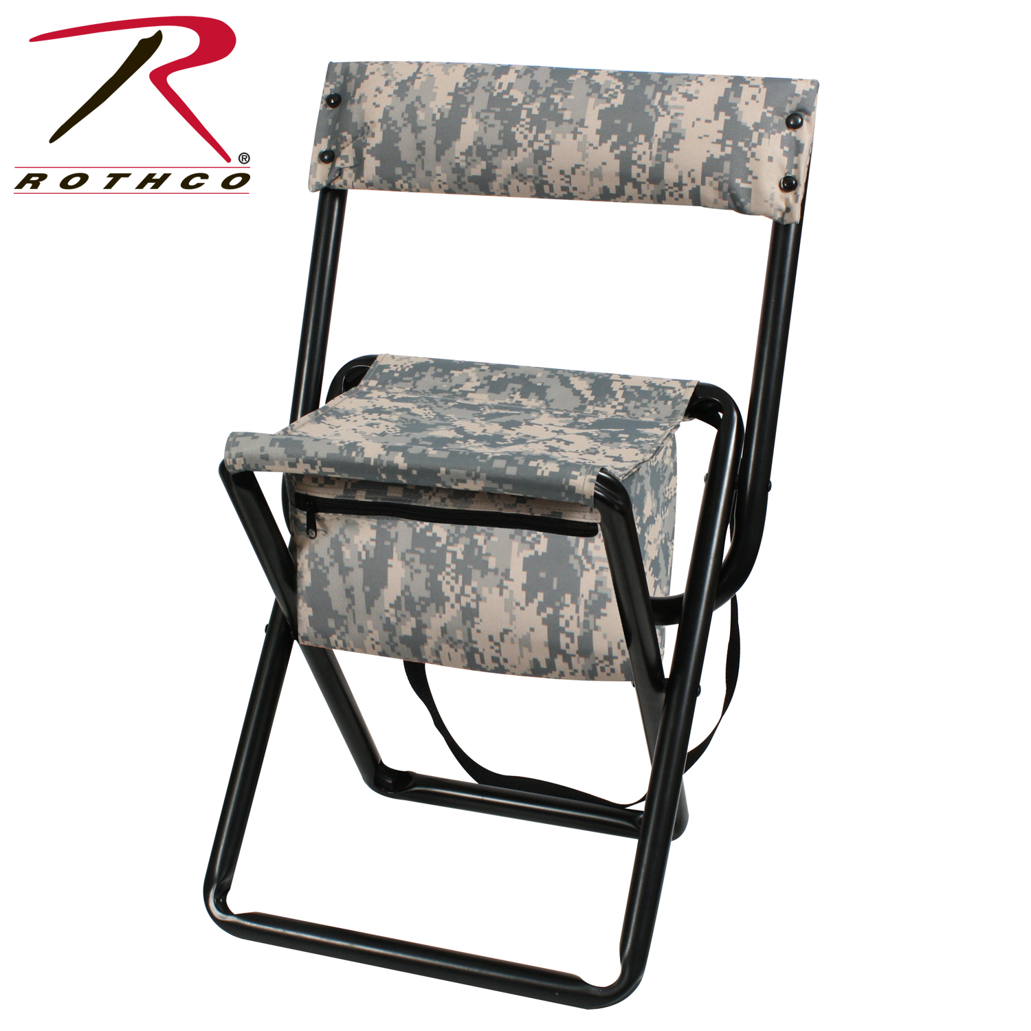 Rothco Deluxe Camo Stool With Pouch Back