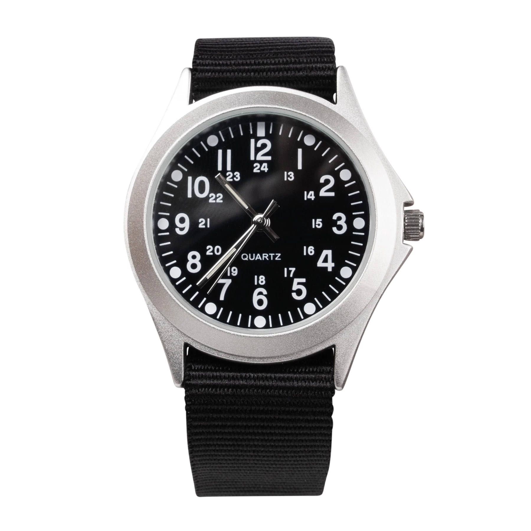 Vintage Swatch Classic All Black Day Date Quartz Watch Military Style Rothco Military Style Quartz Watch main image 3