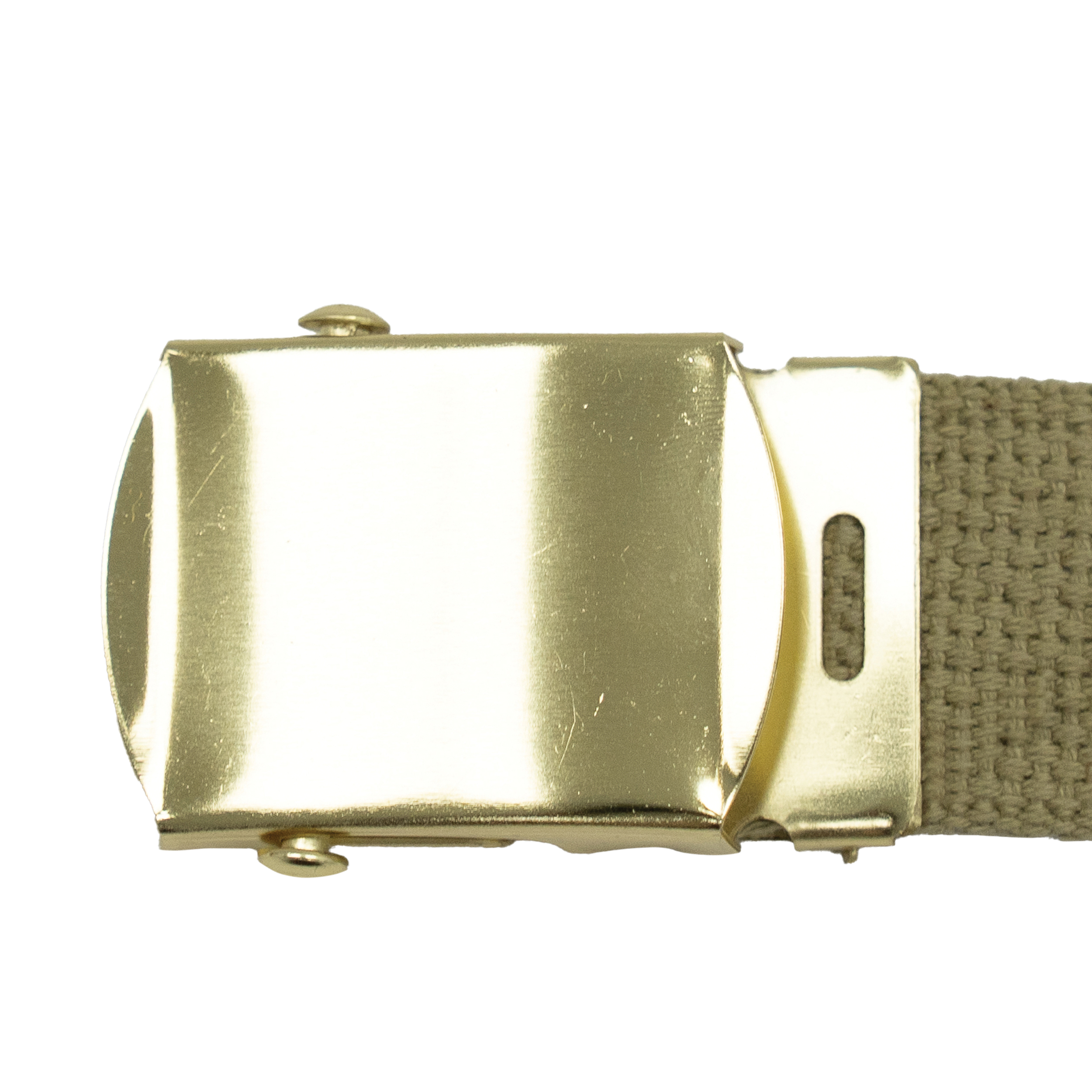 ROTHCO Vintage Web Belt With Roller Buckle - 100% Cotton Military Style Belt, Olive Drab With Brass Buckle, 54" Length