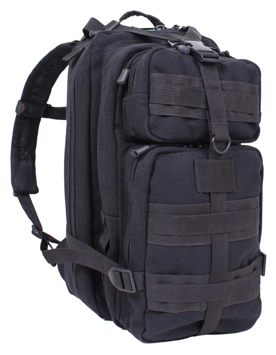 Rothco タクティカルキャンバス Go Pack 17" x 10" x 9" ブラック Rothco Tacticanvas Go Pack