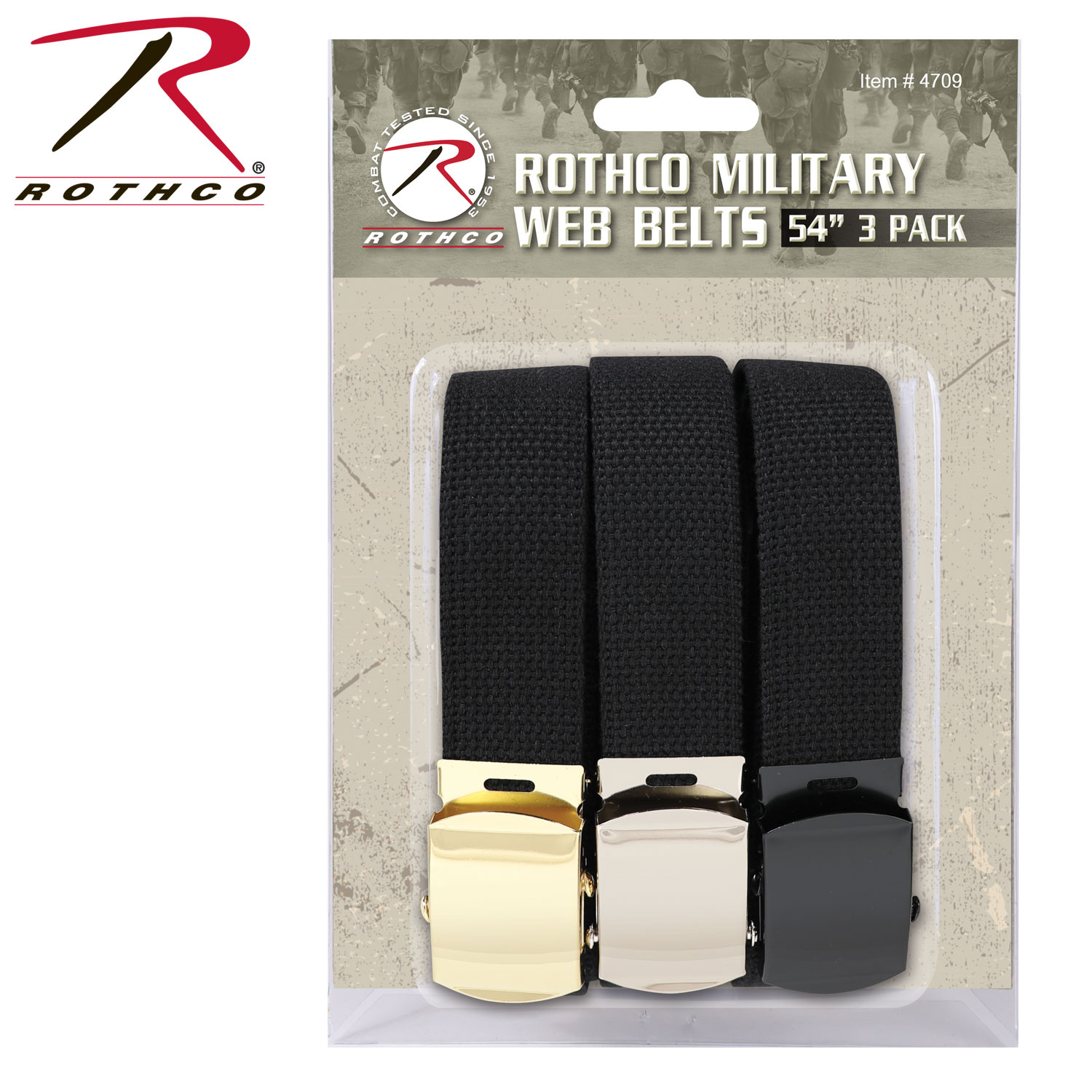 Rothco Military  Belts 3 Pack