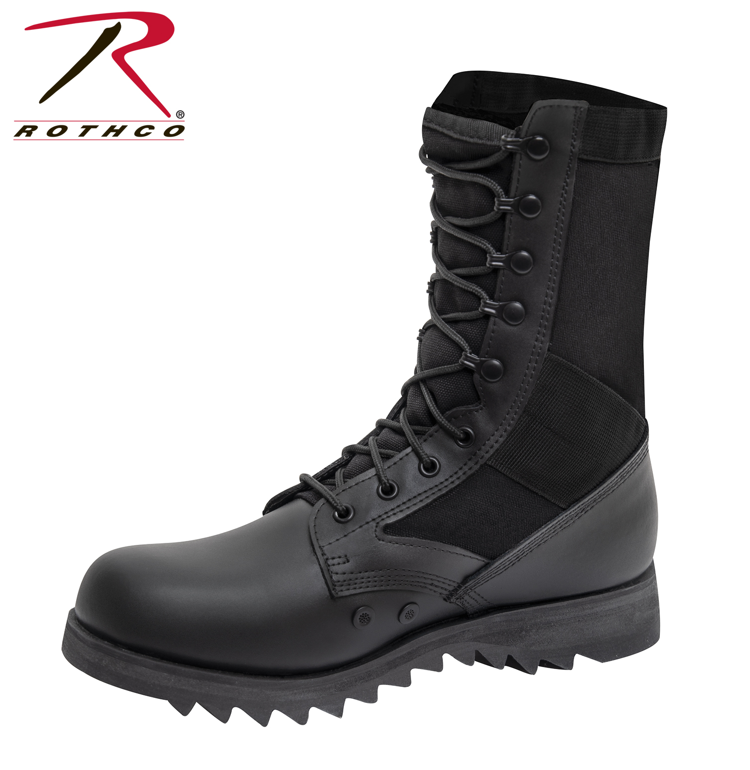 Rothco Black Ripple Sole Jungle Boots