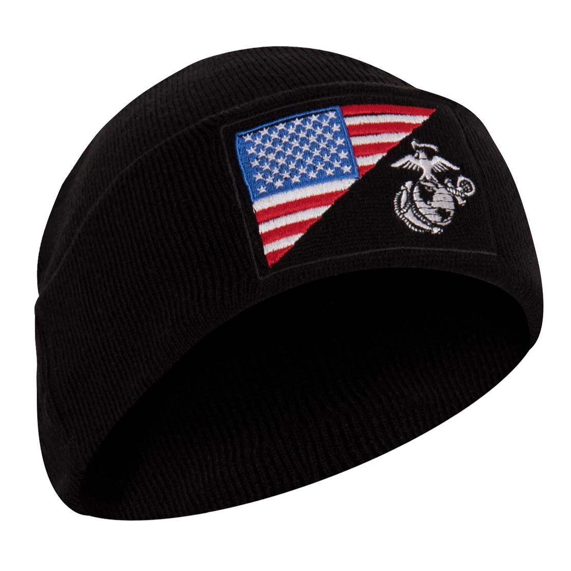 Rothco USMC Eagle, Globe and Anchor / US Flag Deluxe Fine Knit