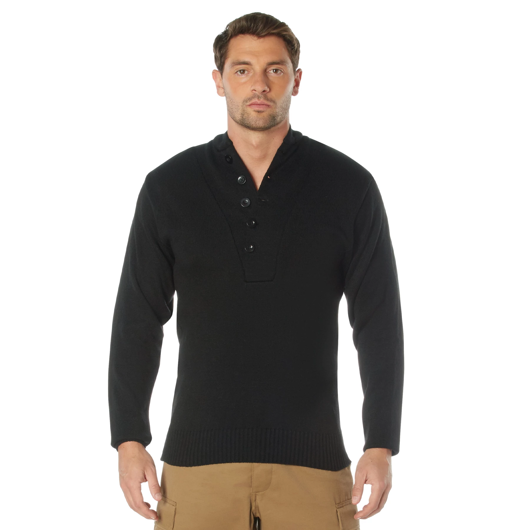 Rothco Quarter Zip Acrylic Commando Sweater