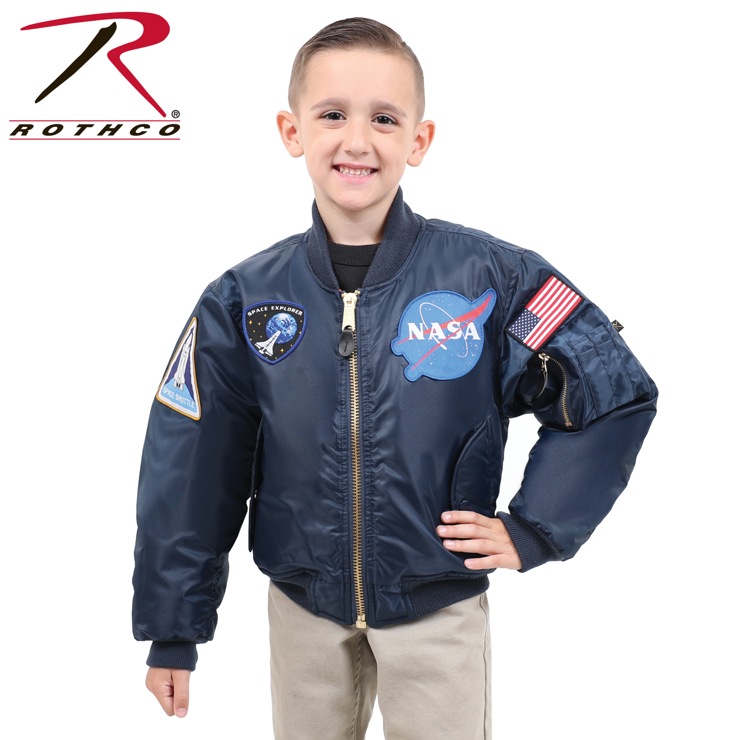 Rothco Kids NASA MA1 Flight Jacket