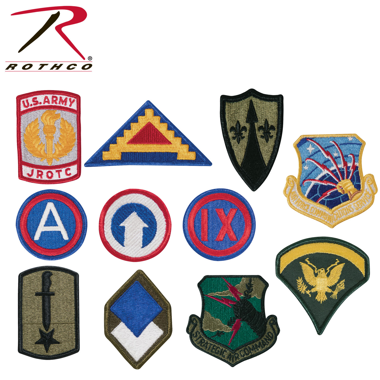 Rothco Assorted Military Patches