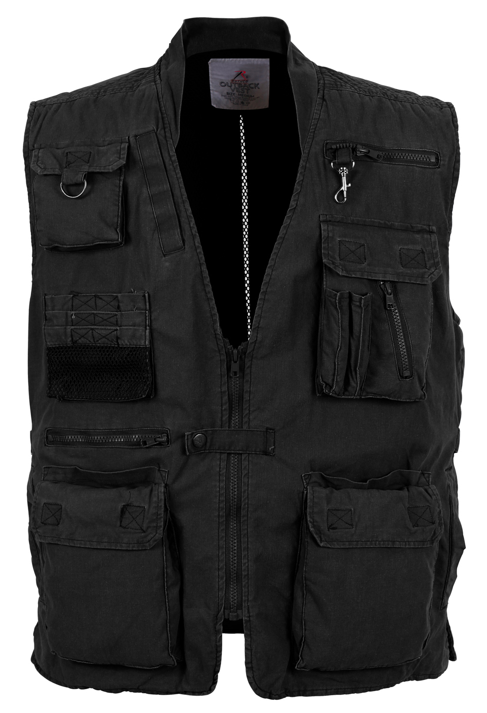 Rothco Deluxe Safari Outback Vest – Khaki, 100% Cotton, 18 Pockets