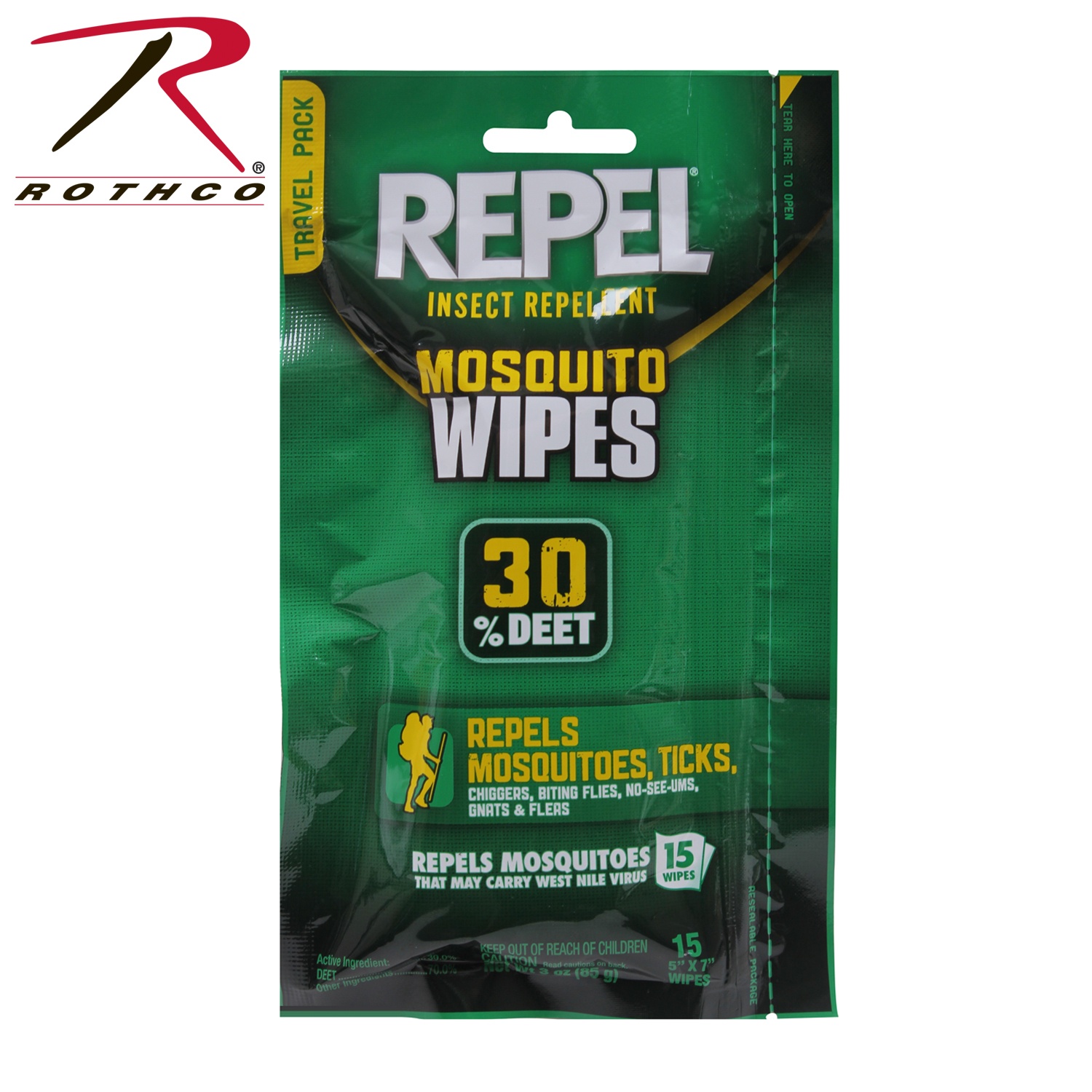 Repel Sportsman Wipes 30 DEET