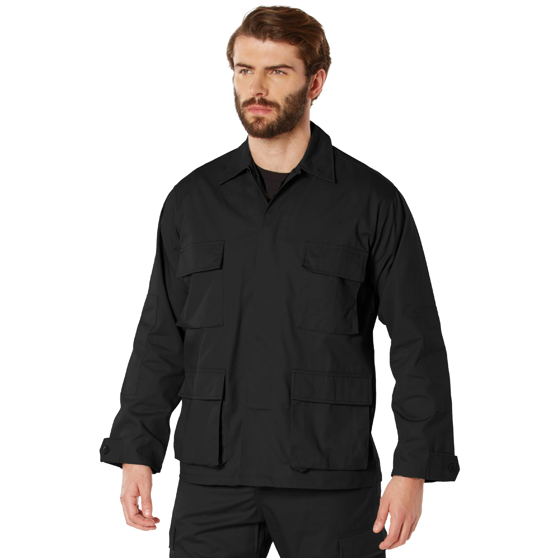 FRAMeWORK - ROTHCO BDU SHIRTS HAND WASHジャケット BLACK Rothco BDU Shirts Solid Poly/Cotton Twill
