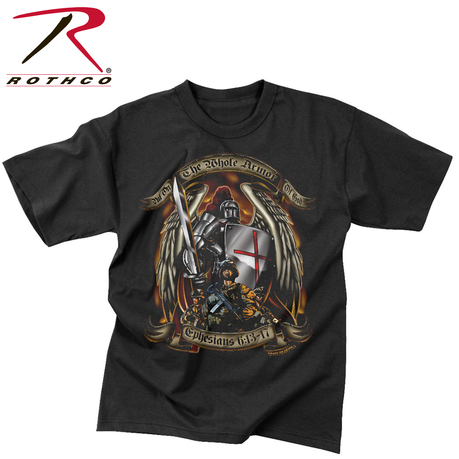 black ink 39 put on the whole armor of god 39 t shirt tee shirt sheet