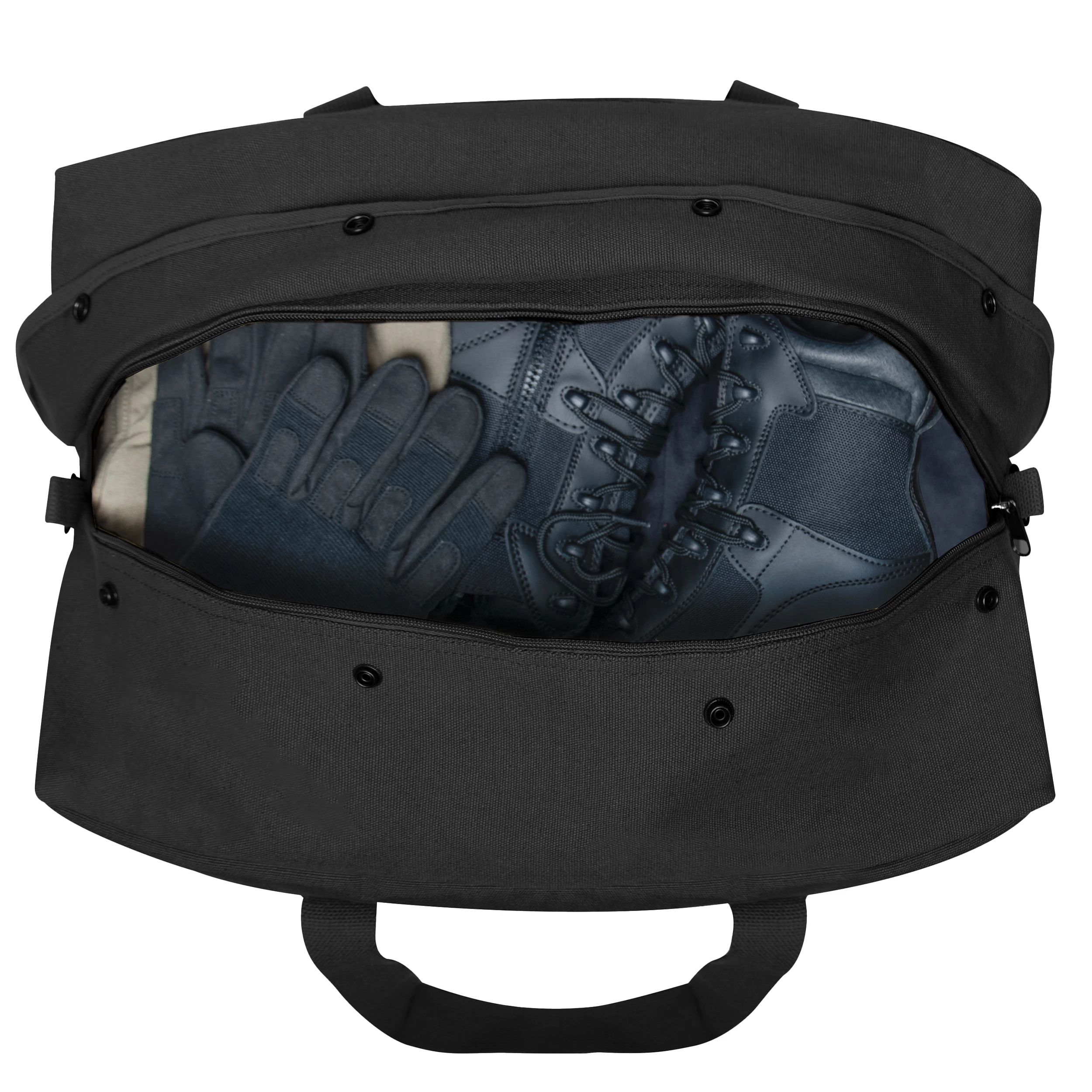 Rothco タクティカルキャンバス Go Pack 17" x 10" x 9" ブラック Rothco Medium Transport Pack