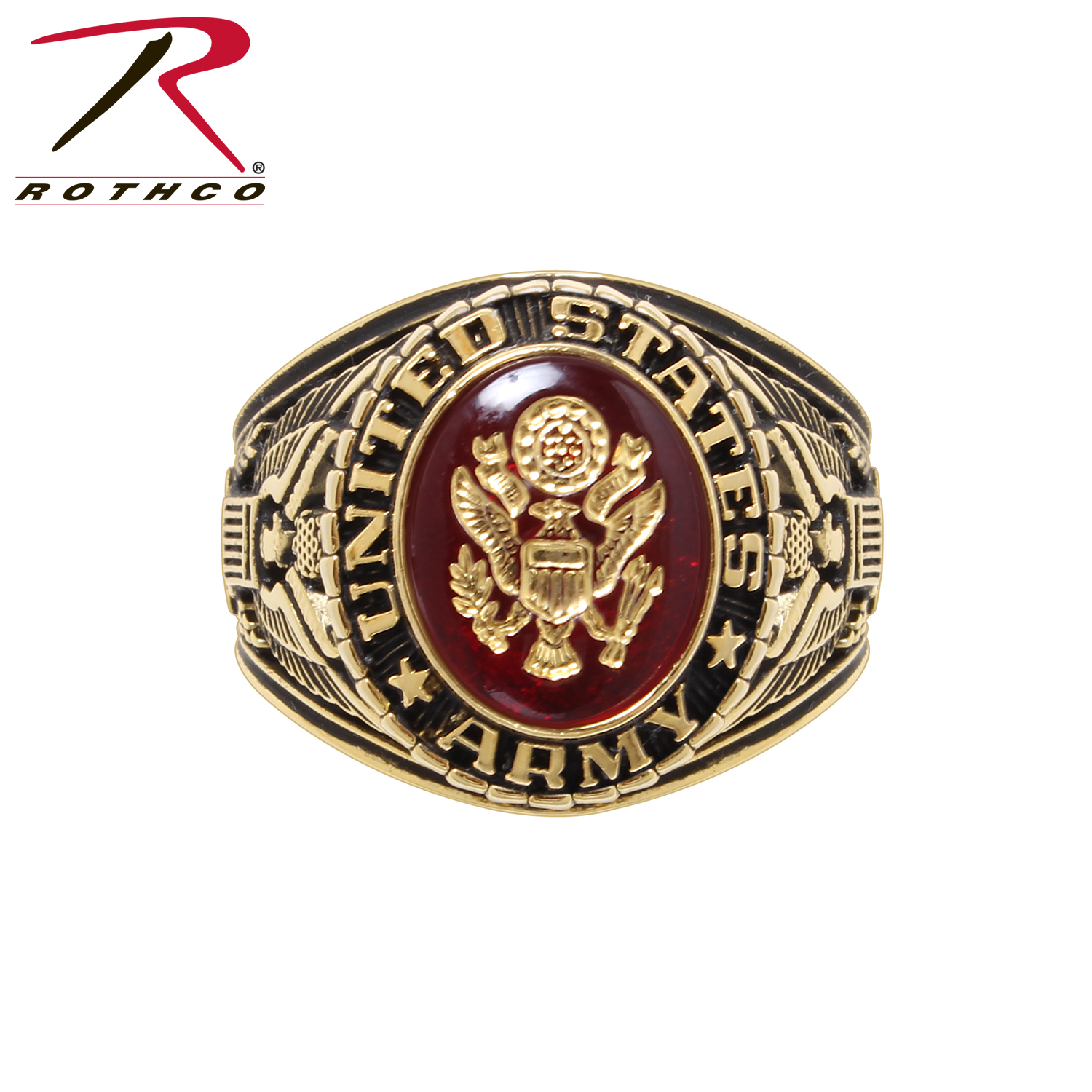 Brass Deluxe Engraved Ring Marines