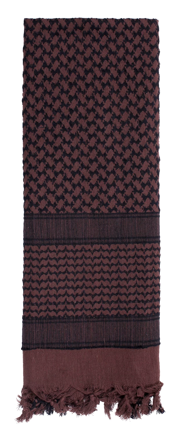 Écharpe Shemagh TRIXES Noir Et Blanc - Keffiyeh 100% Coton Style Désert
