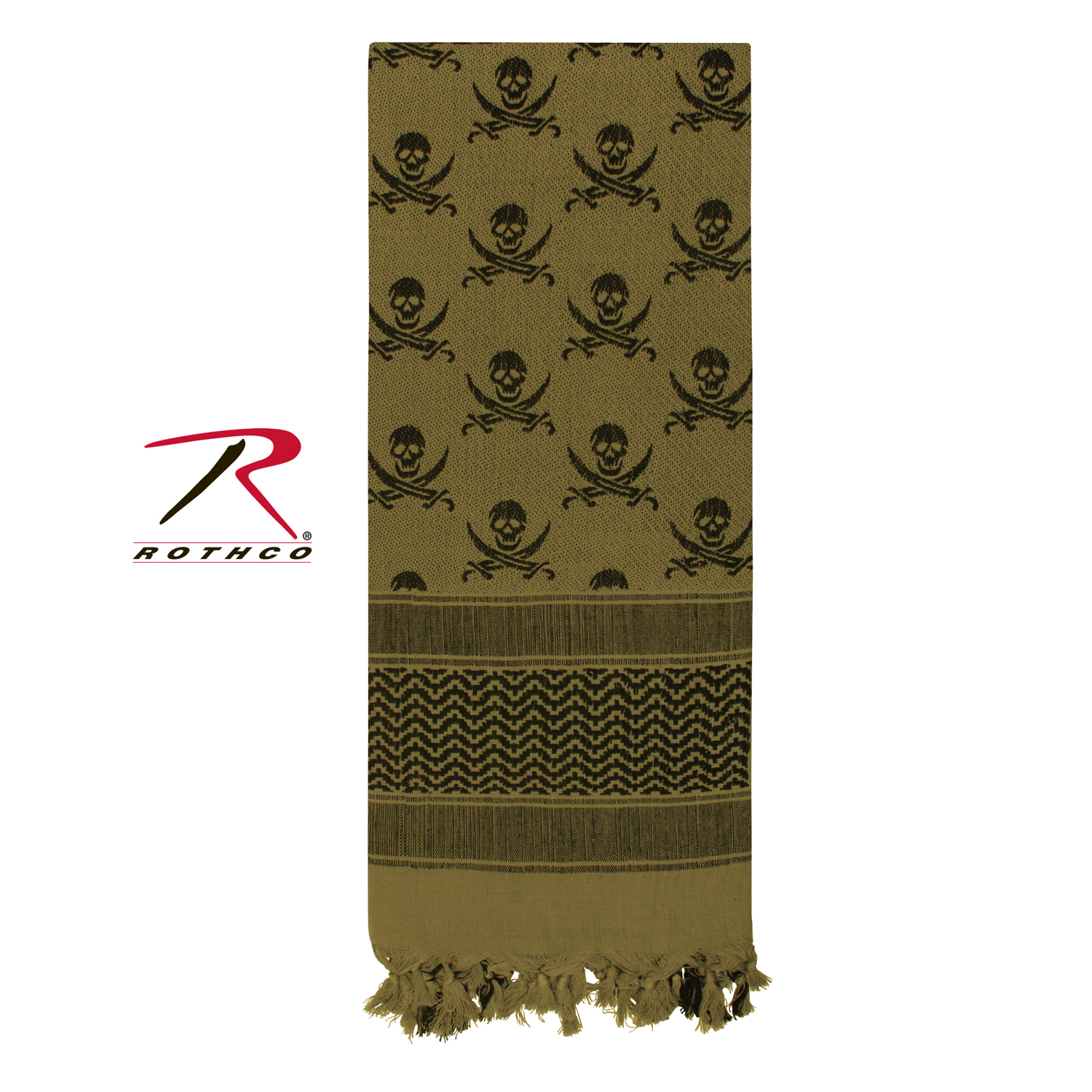 Rothco Skulls Shemagh Tactical Desert Keffiyeh Scarf