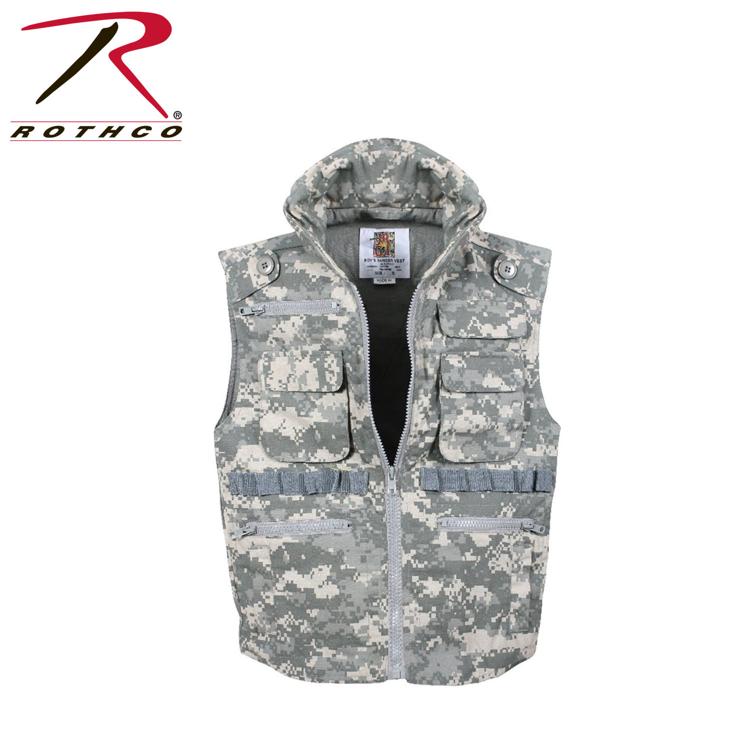 Rothco 8755 Kid/'s ACU Digital Camo Ranger Vest