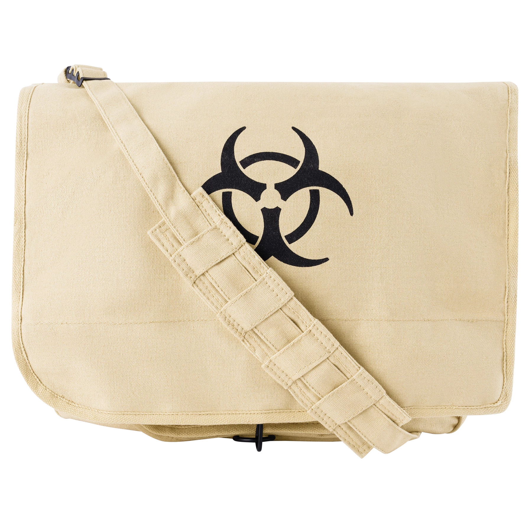 Rothco Vintage Canvas Paratrooper Bag with Bio-Hazard Symbol