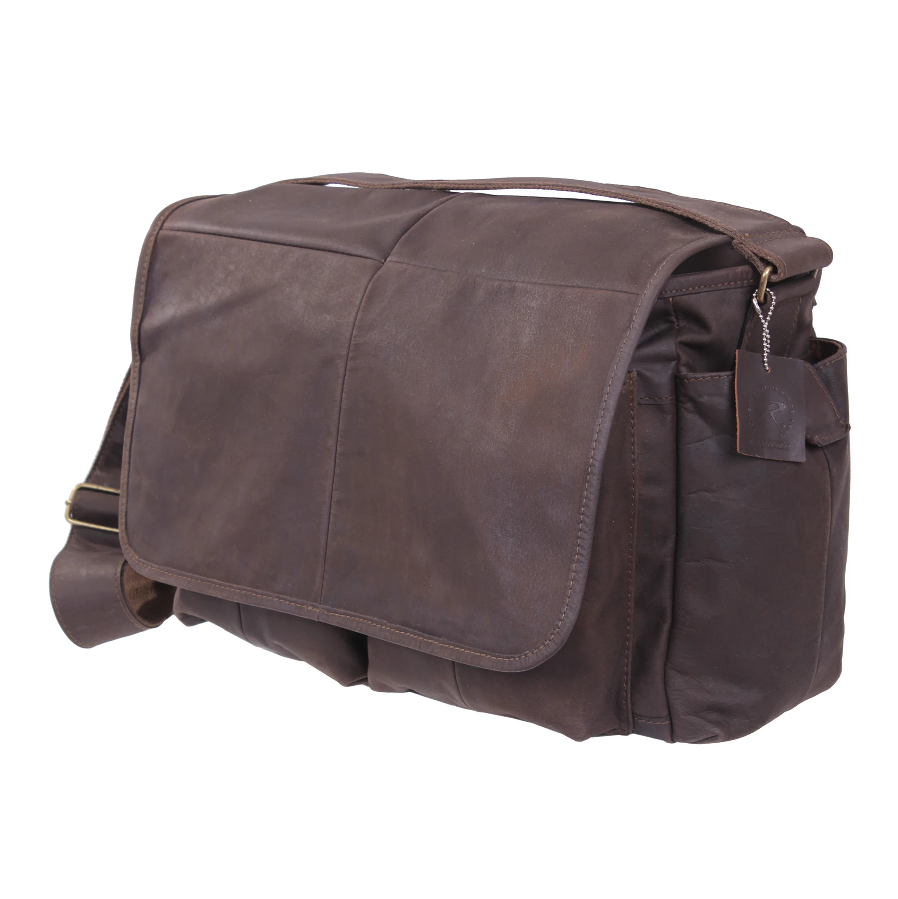 Rothco Leather Classic Messenger Bag