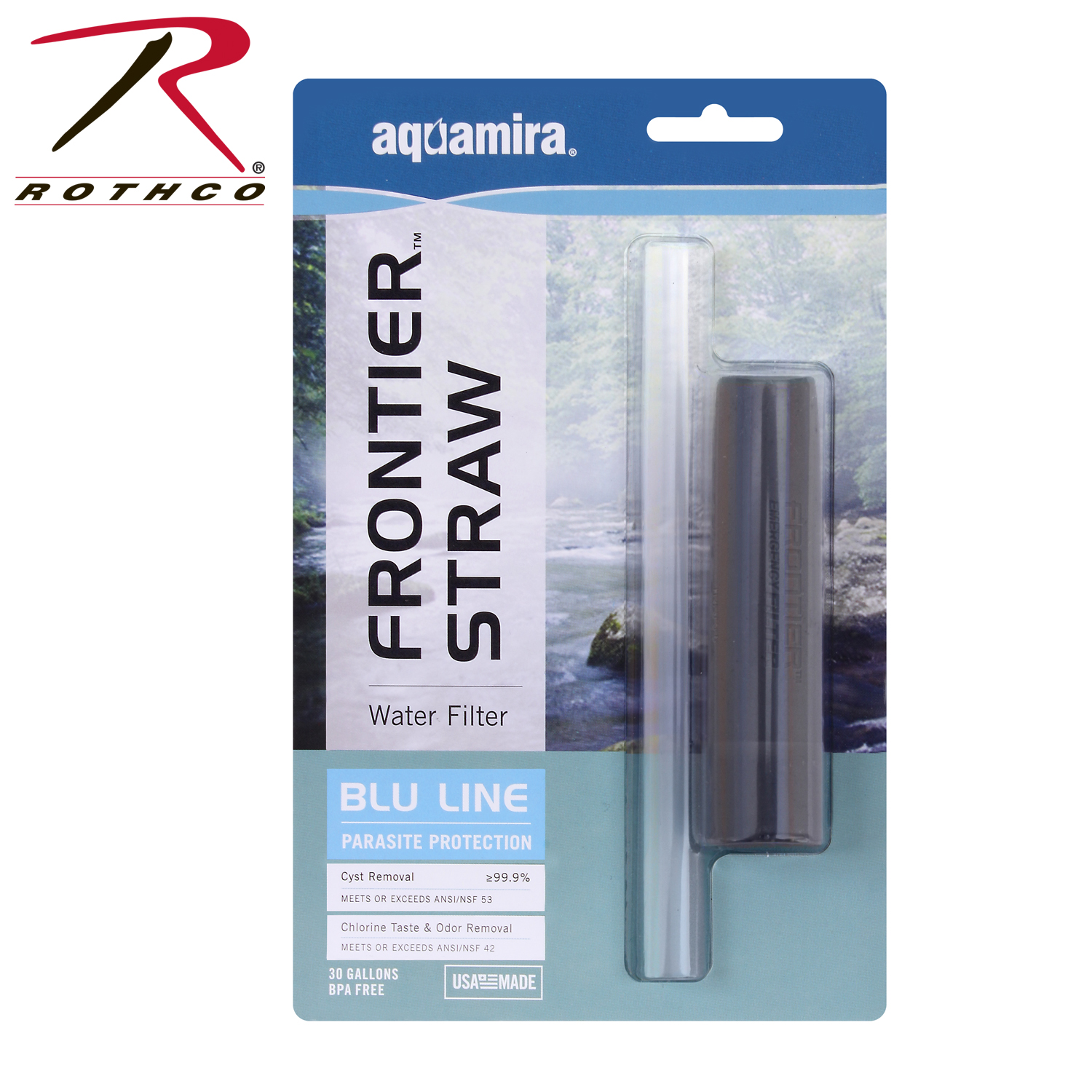 Aquamira Frontier Emergency Water Filtration System from Rothco