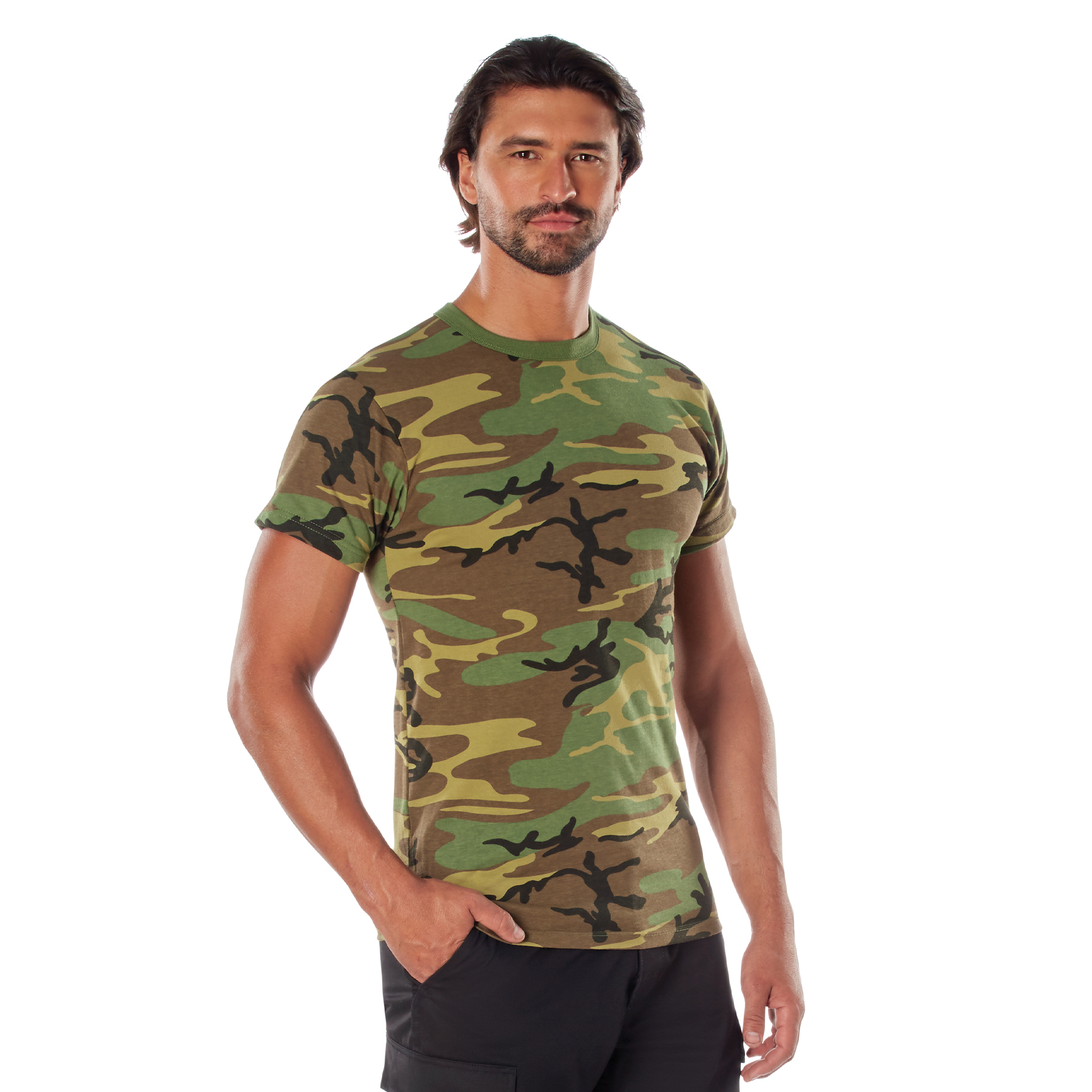 Rothco Woodland Camo Heavyweight T-Shirt