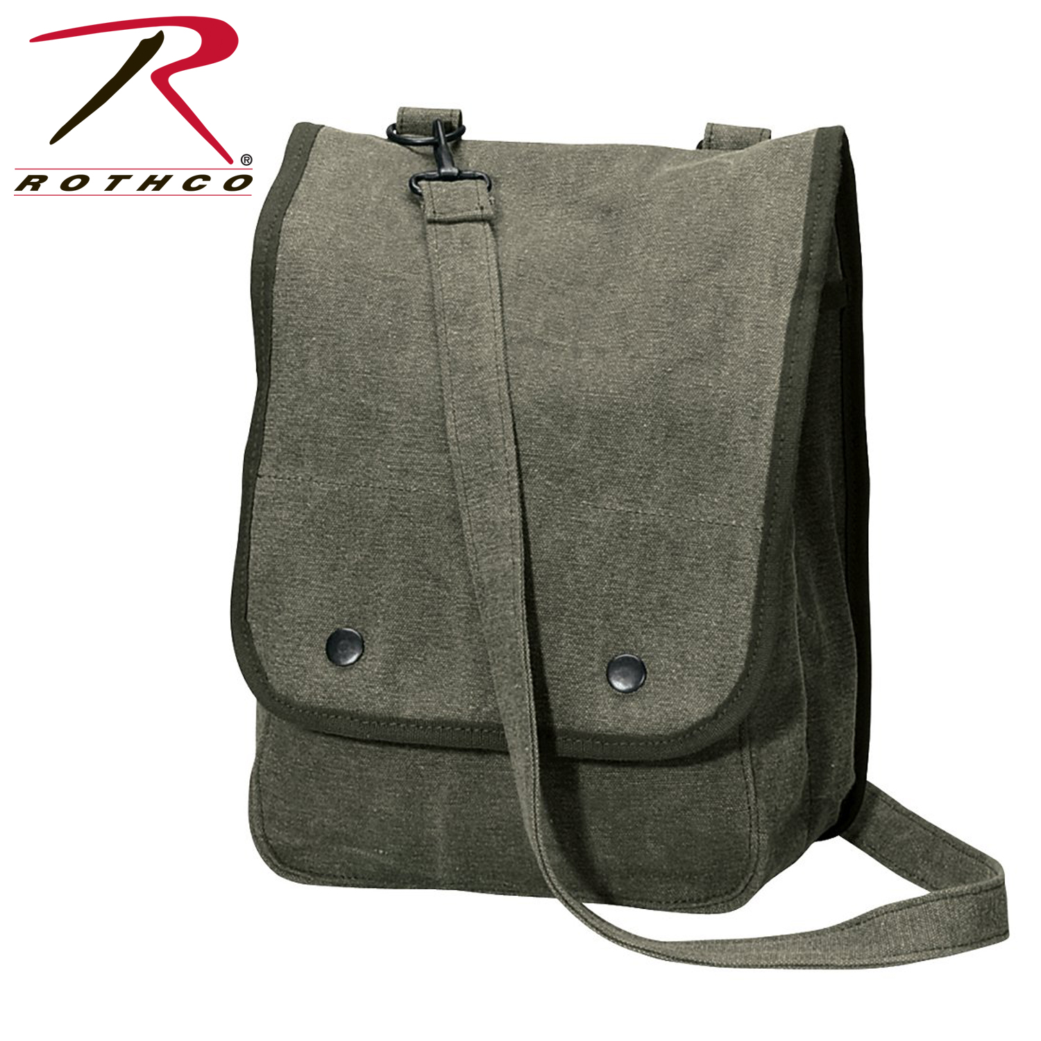 Rothco Vintage Canvas Map Case Shoulder Bag Loading Zoom