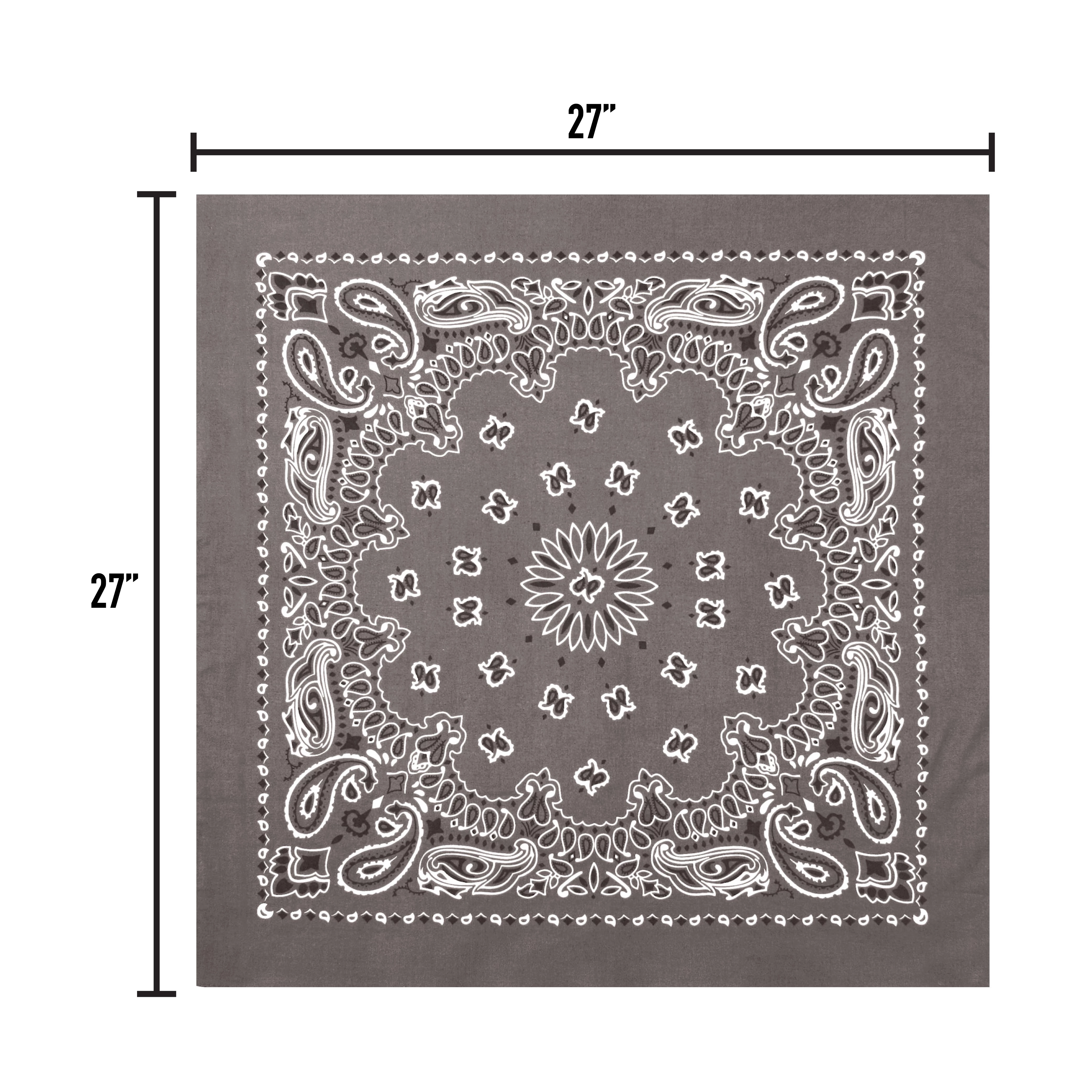Rothco Trainmen Paisley Bandana – Extra-Large - 27” X 27