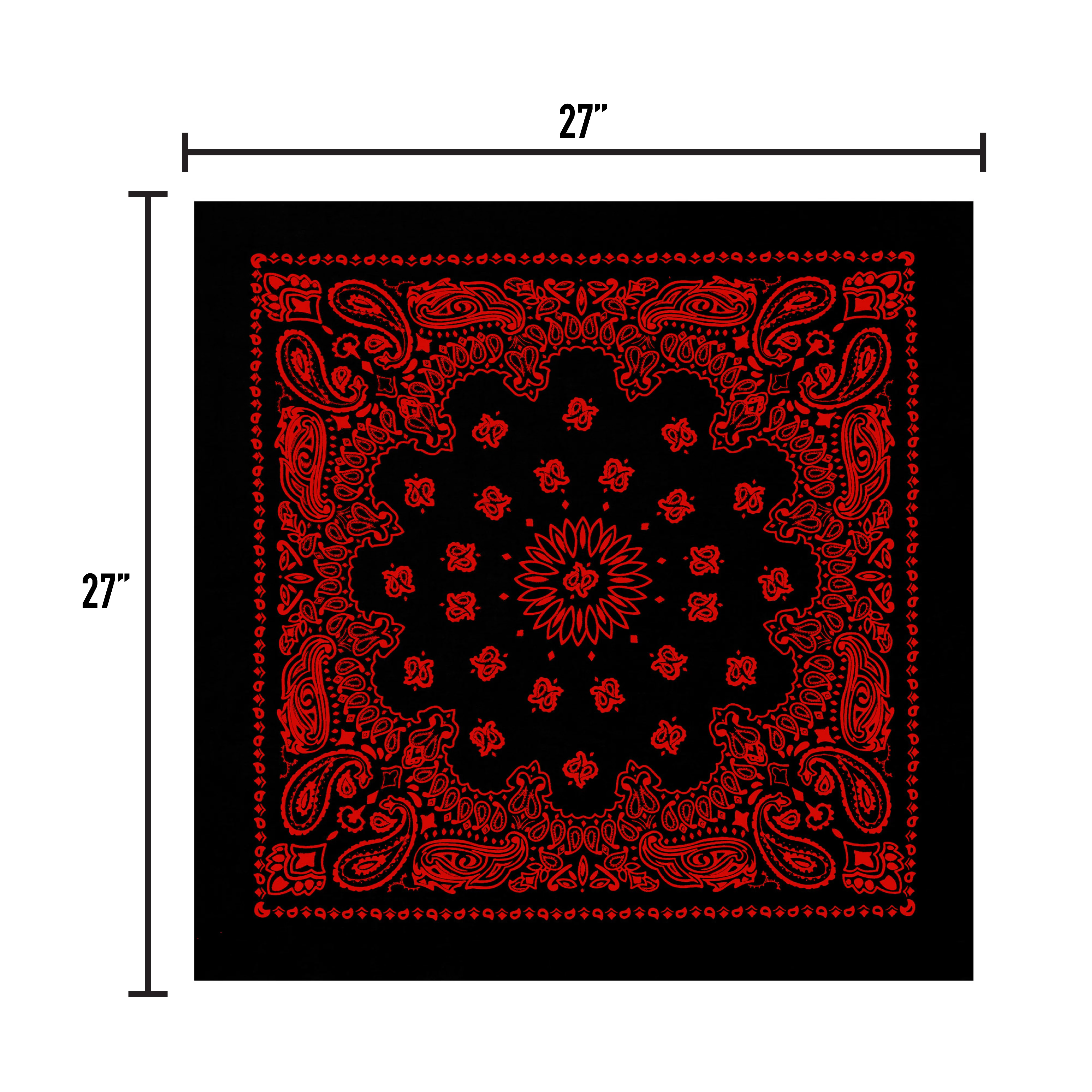 Rothco Trainmen Paisley Bandana – Extra-Large - 27” X 27