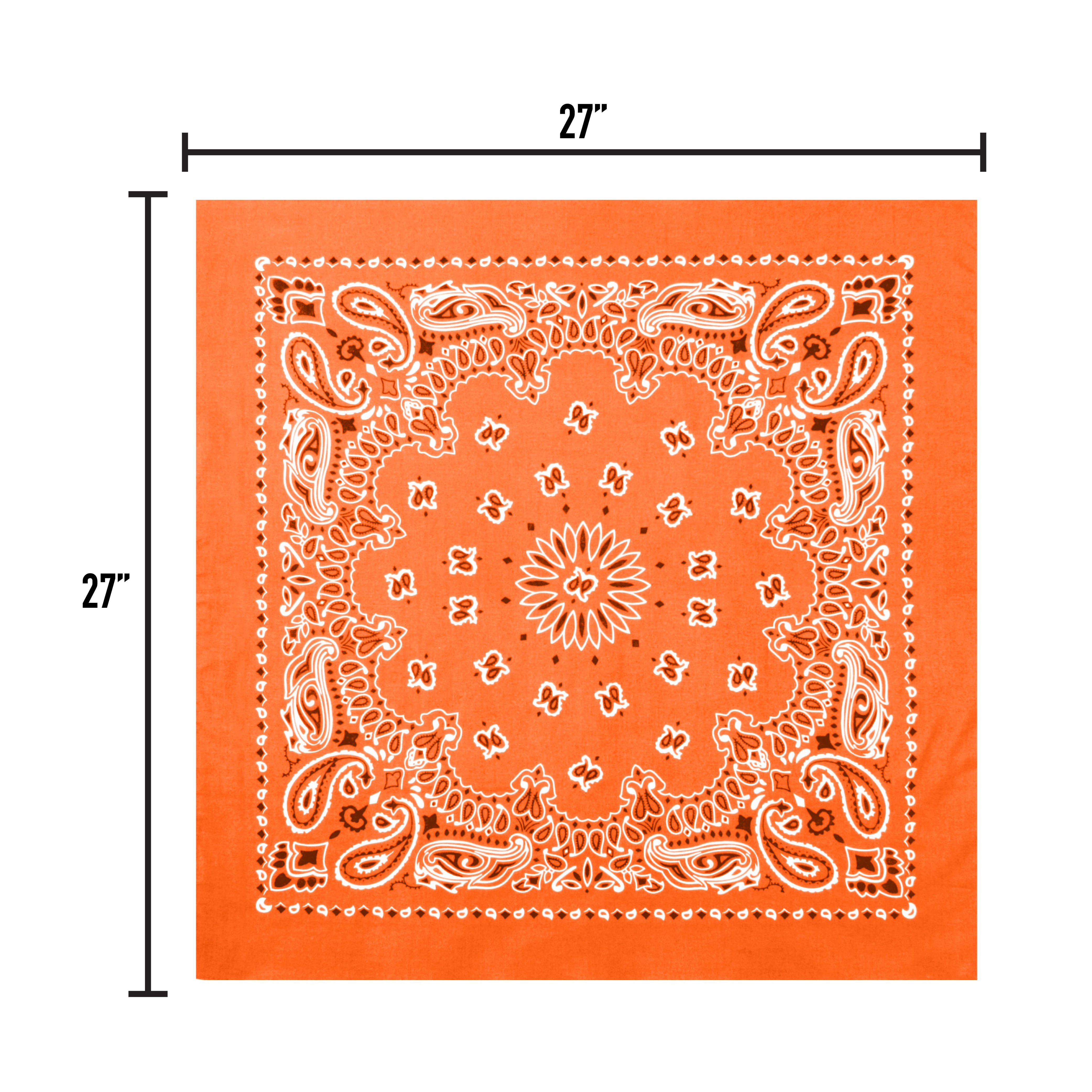 Rothco Trainmen Paisley Bandana – Extra-Large - 27” X 27