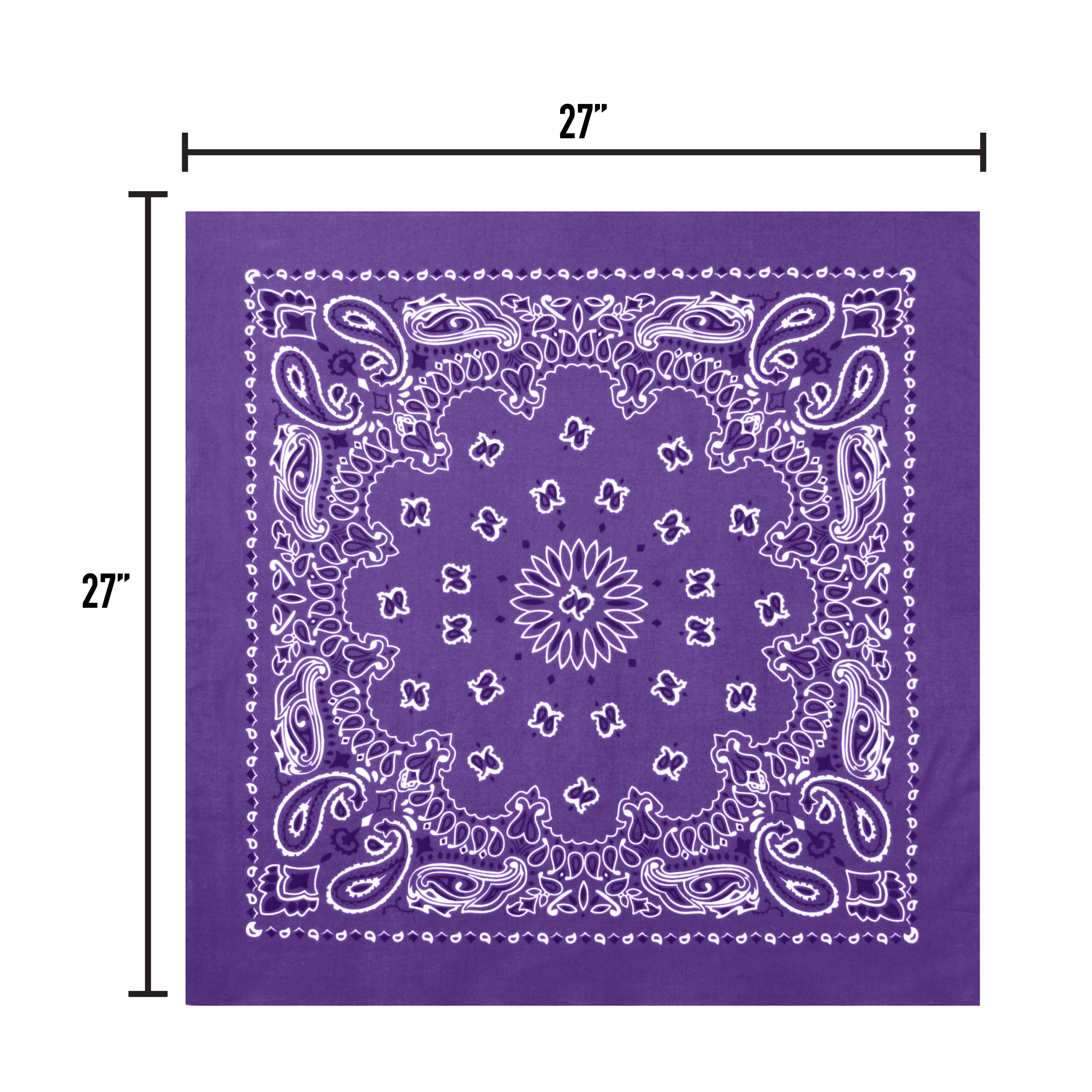 Rothco Trainmen Paisley Bandana – Extra-Large - 27” X 27