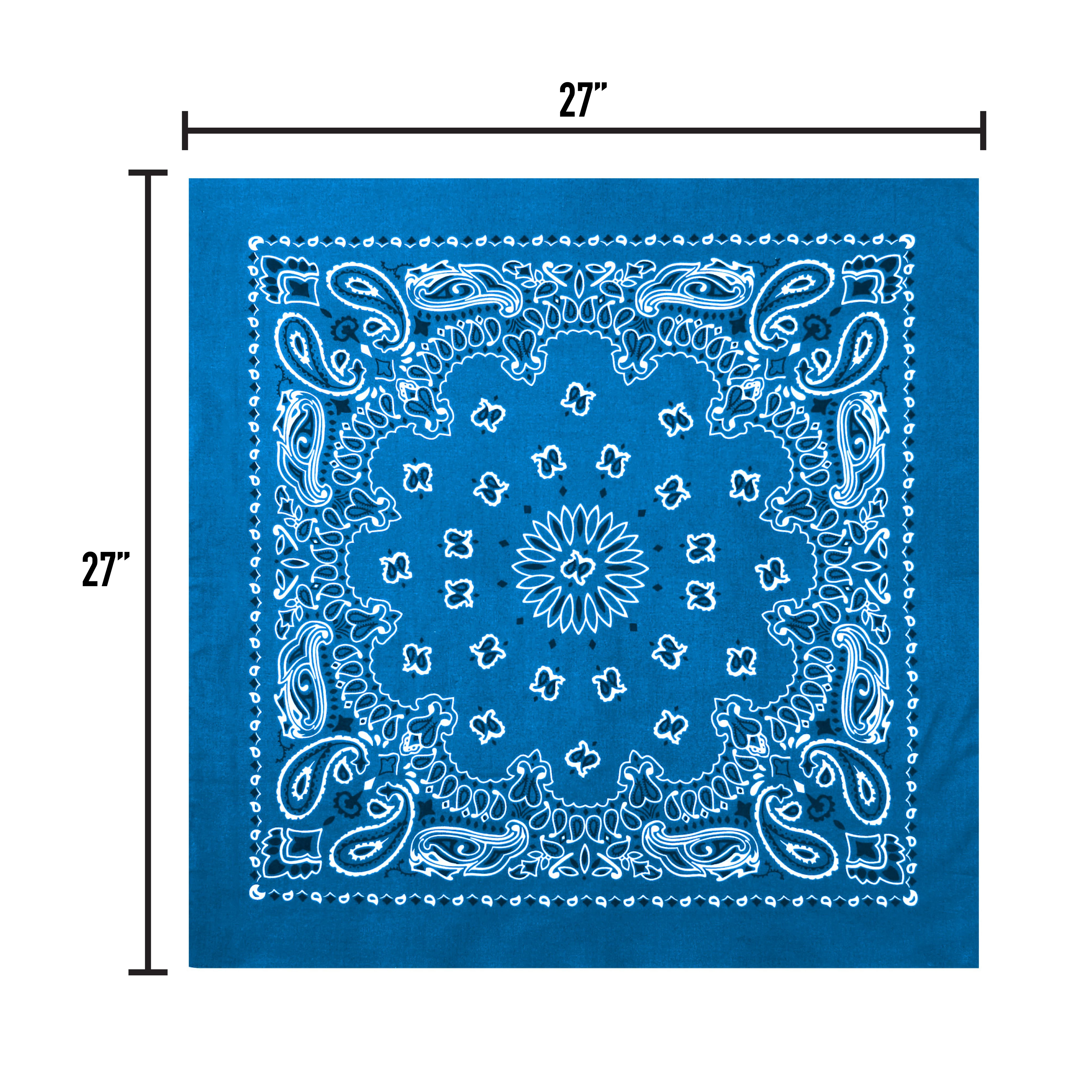 Rothco Trainmen Paisley Bandana – Extra-Large 27” X 27
