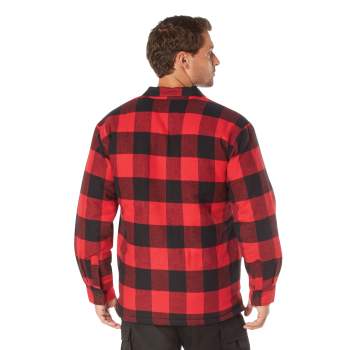 Mens red sales buffalo plaid jacket