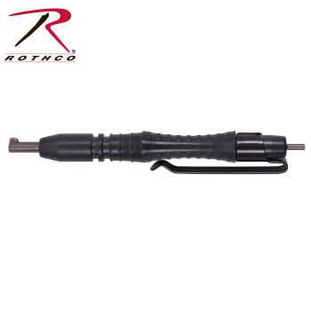 Black Flat Knurled Swivel Handcuff Key Rothco 10198 