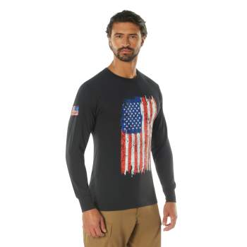 Rothco US Flag Long Sleeve T Shirt