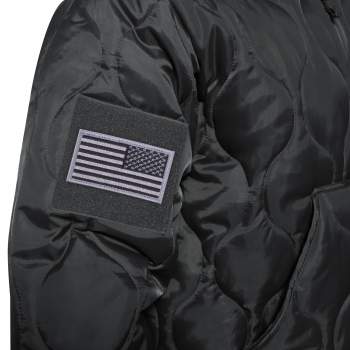 Waterproof quilted bomber jacket