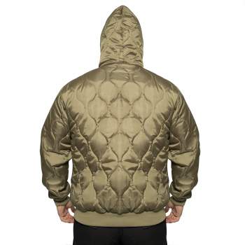 Rothco Woobie Green Quilted Hoodie