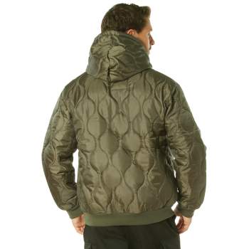 Rothco Woobie Green Quilted Hoodie