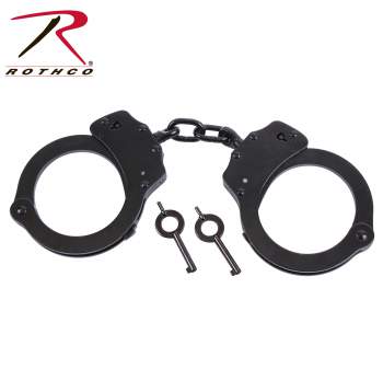 Rothco stainless steel handcuffs, Rothco handcuffs, stainless steel handcuffs, handcuffs, hand cuffs, stainless steel, black handcuffs, silver handcuffs, tactical, tactical handcffs, manacles, chain cuffs, military, military equipment, tactical equipment, tactical gear, military tactical gear, military tactical equipment, military gear, police gear, police supplies, police cuffs, police handcuffs, police hand cuffs, restraints