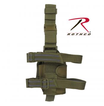 With Buckles Black Leg Holster Deluxe for Adults One Size Attaches to a Belt