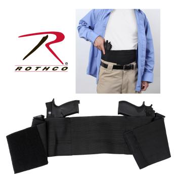 Rothco ambidextrous concealed elastic belly band holster, ambidextrous, concealed carry, belly band holder, concealed carry belly band holder, firearm accessories, concealed carry firearm band, body holster, belly band holster, bellyband holster, holster, gun holster, gun holder, belly band holsters, elastic belly band holster, belly holsters, concealment holsters, concealment, concealed holsters, concealment holster, concealed carry holster, inside the waist band, IWB, discreet carry