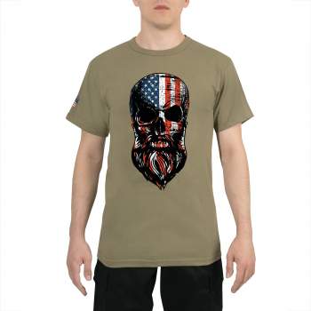 American flag best sale skull t shirt
