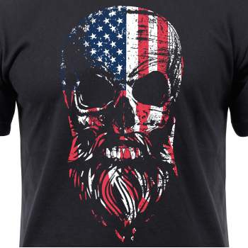 Skull american flag shirt discount