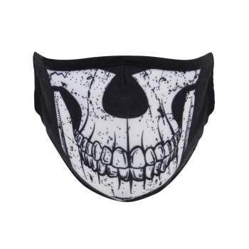 Mask Reusable Face Rothco 3-Layer Polyester Skull Half