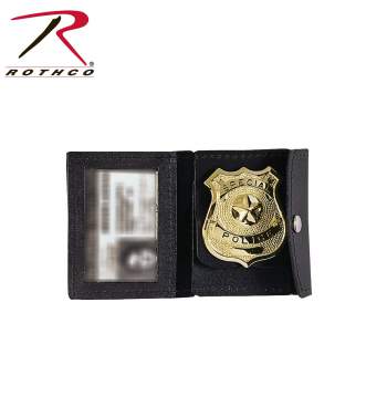 Rothco Leather ID Badge Holder, ID holder, badge holder, leather holder, leather ID case, ID case, leather ID holder, Identification holder,identification badge holder,                                                                                