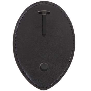 Rothco Low Profile Leather Badge Holder with Chain