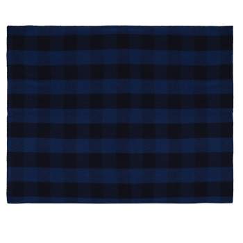 Navy/Blue/Ink, Pure Wool Tartan Small Blanket